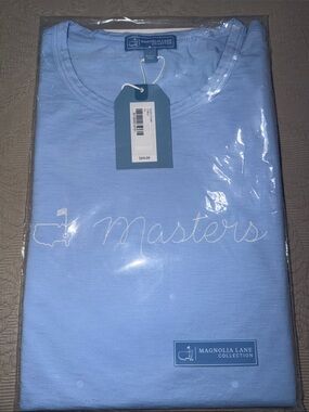 Magnolia Lane Collection Light Blue 'Masters' Women’s T-Shirt size Large